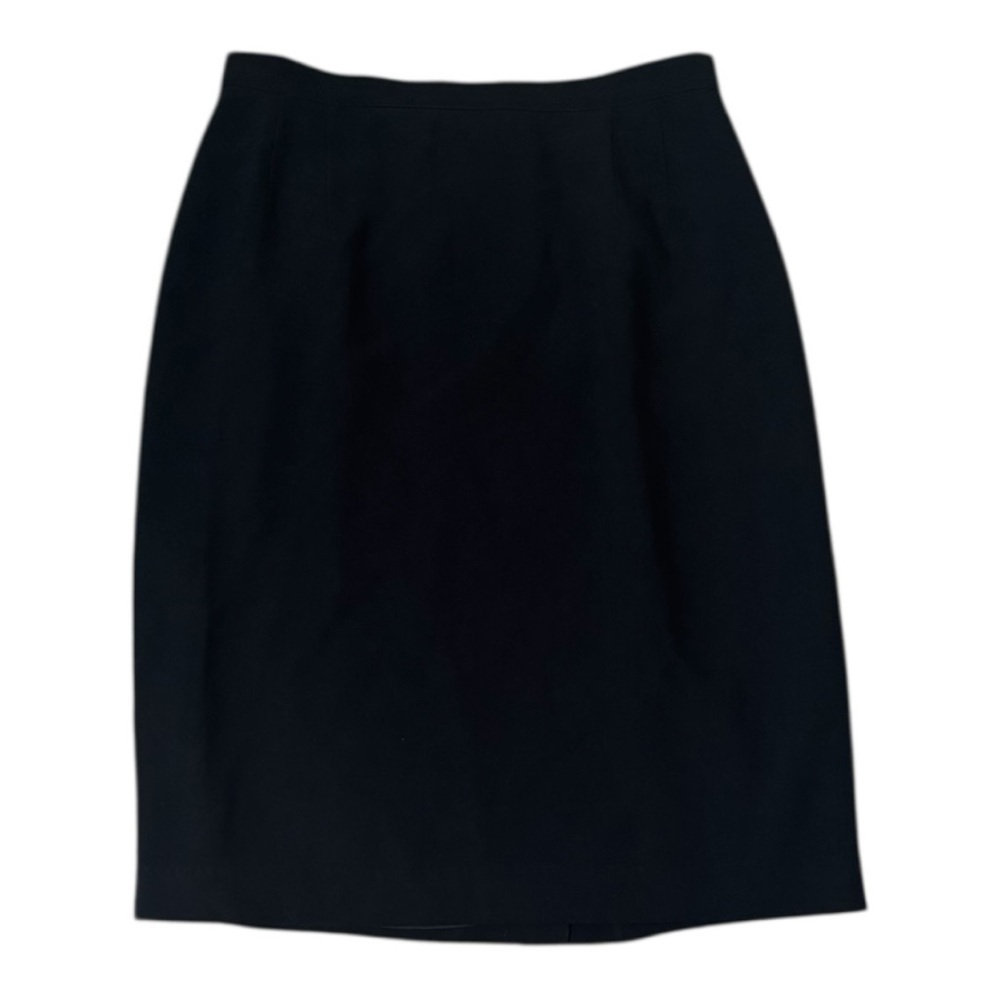 Vintage Giorgio Armani Le Collezioni Black Skirt Work Business Suit Size 46 12